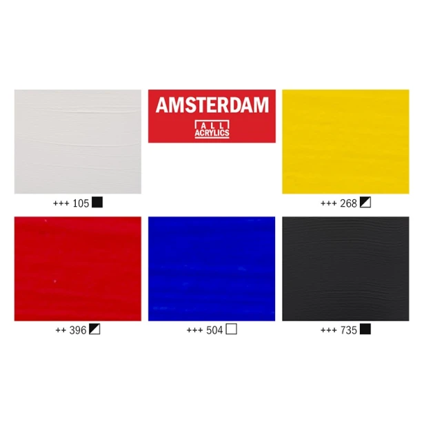 Farby akrylowe Talens Amsterdam Mixing, 5 x 120 ml