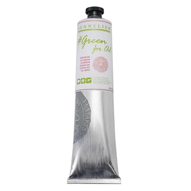 Żel medium Green For Oil, Sennelier 200 ml