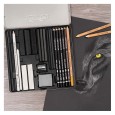 Zestaw szkicowy Wolf Box Cretacolor, 25 elementów