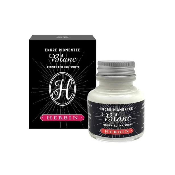 White – tusz kaligraficzny J. Herbin, 30 ml