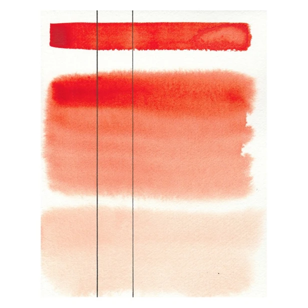 Aquarius 355 Transparent Pyrrole Orange, akwarela półkostka Szmal