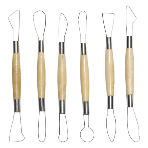 Szpatułki oczkowe dwustronne 20 cm, 6 sztuk
