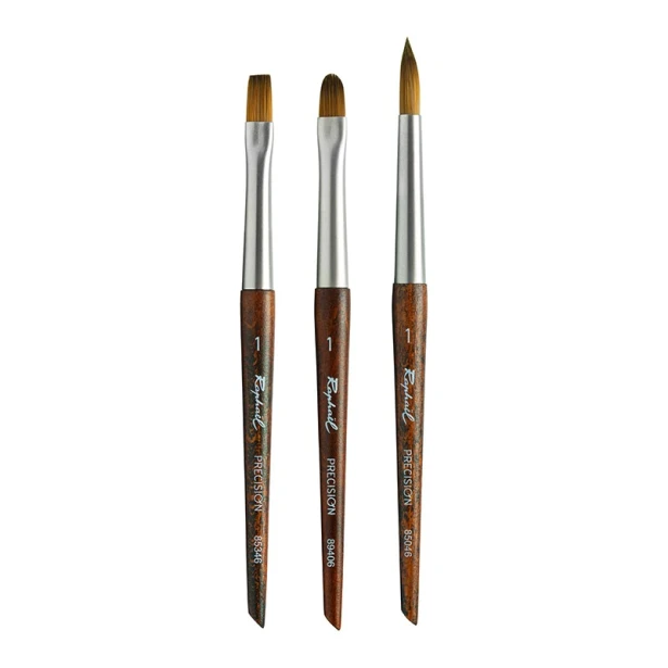 Pędzle Precision Travel Set 1 Raphael, 3 szt.