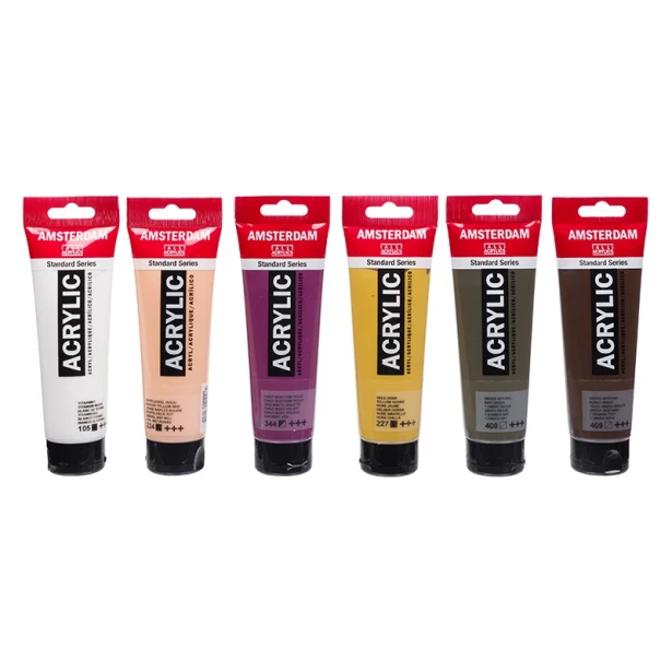 Farby akrylowe Talens Amsterdam Portrait, 6 x 120 ml