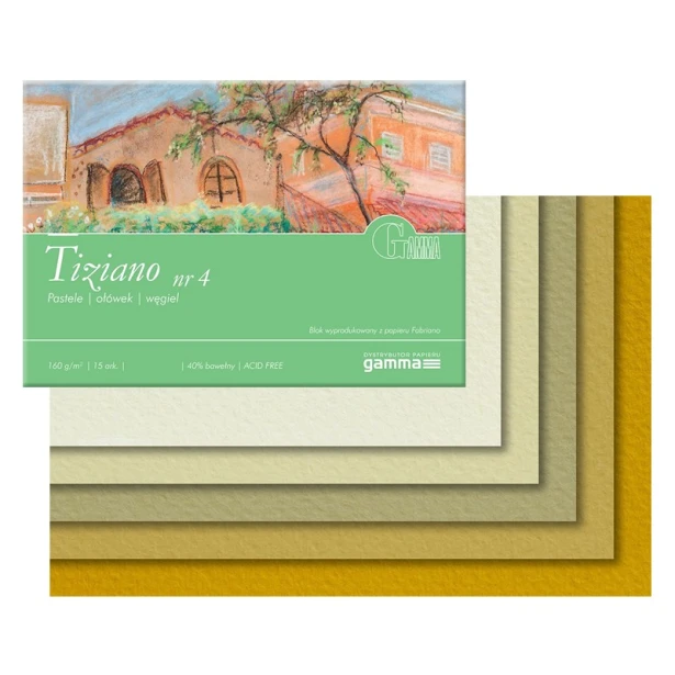 Blok do pasteli Tiziano nr 4, 32,5 x 45 cm, 15 ark.