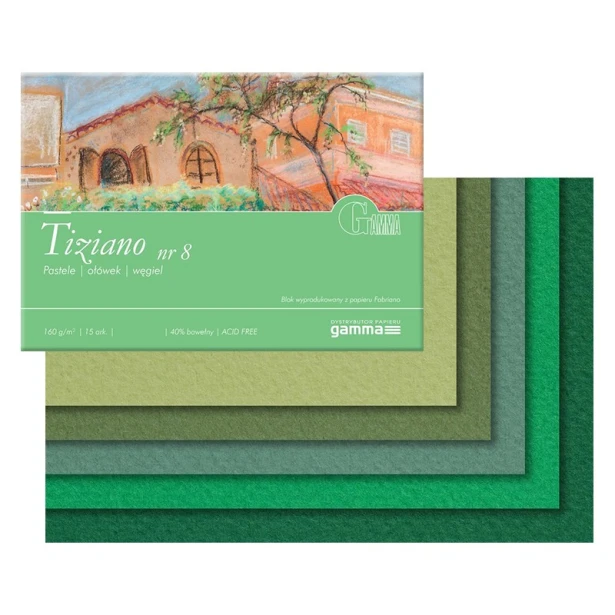 Blok do pasteli Tiziano nr 8, 32,5 x 45 cm, 15 ark.