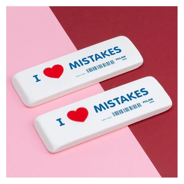 Gumka do mazania 'I Love Mistakes', Milan