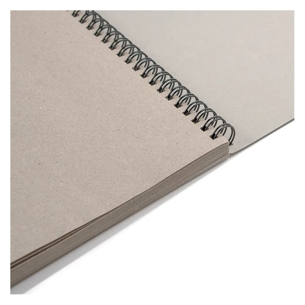 Blok na spirali Grey Recycled Aurora, A4. 50 ark.