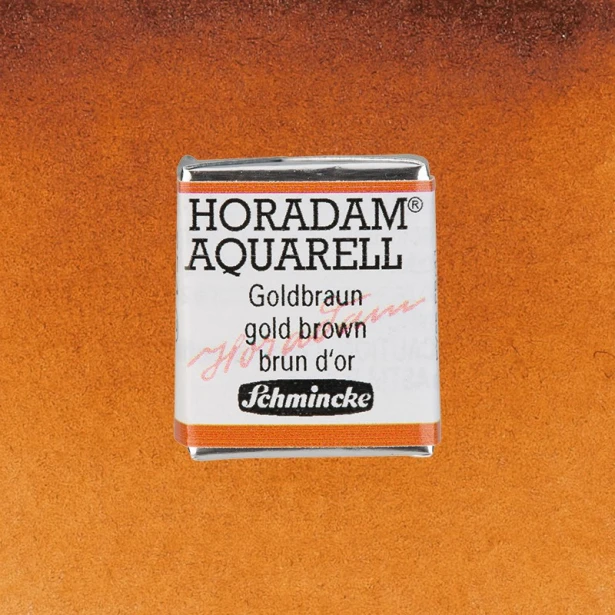 654 Gold Brown, akwarela półkostka Horadam Schmincke
