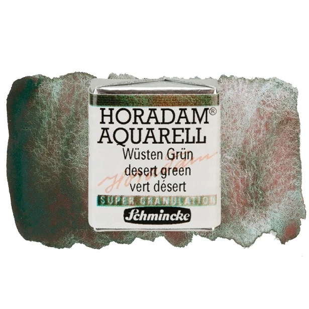 924 Desert Green, akwarela półkostka Horadam Schmincke