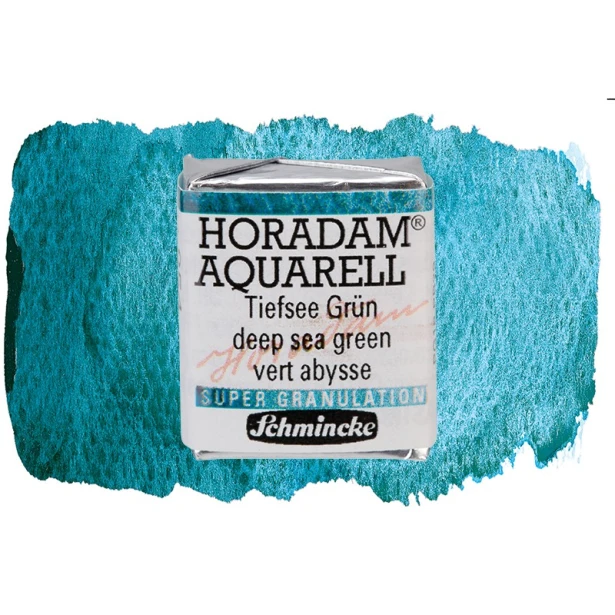 954 Deep Sea Green, akwarela półkostka Horadam Schmincke