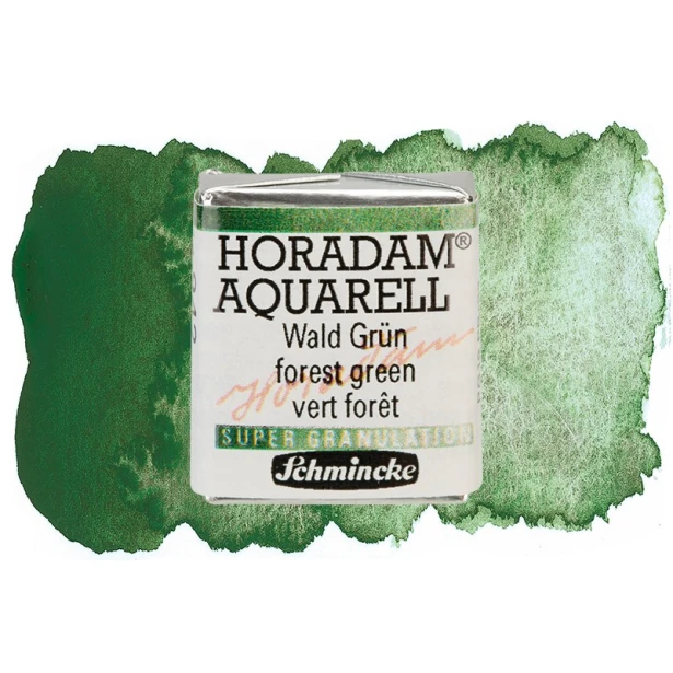 942 Forest Green, akwarela półkostka Horadam Schmincke