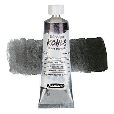 Trio Liquid Charcoal, węgiel w tubce Schmincke 3 x 5 ml