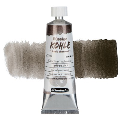Trio Liquid Charcoal, węgiel w tubce Schmincke 3 x 5 ml