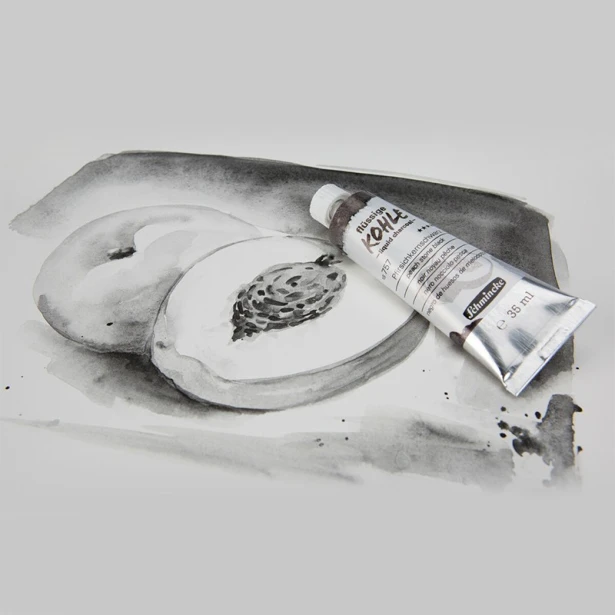 Trio Liquid Charcoal, węgiel w tubce Schmincke 3 x 5 ml