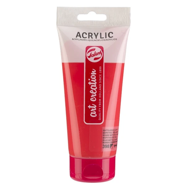 398 Naphthol Red Light, farba akrylowa ArtCreation, 200 ml