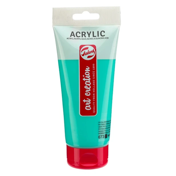 673 Phthalo Green Light, farba akrylowa ArtCreation, 200 ml
