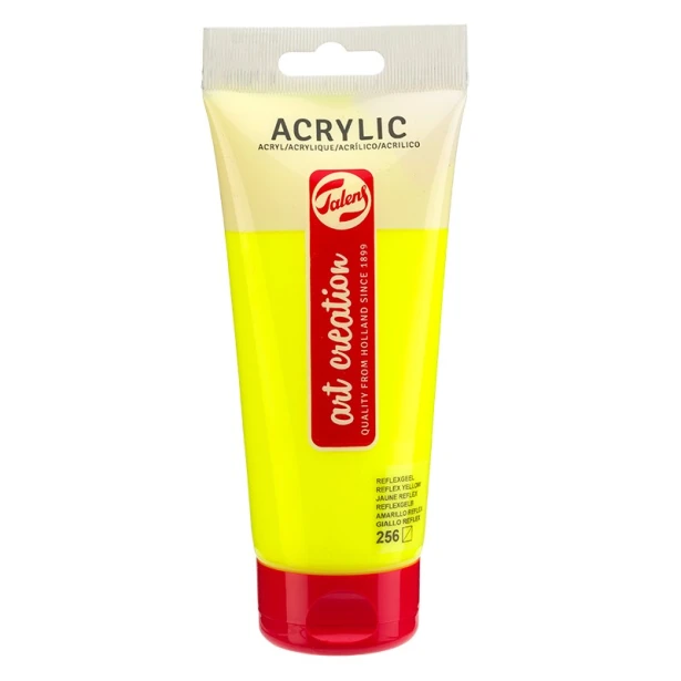 256 Reflex Yellow, farba akrylowa ArtCreation, 200 ml