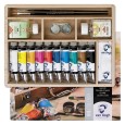 Farby olejne Talens Van Gogh, zestaw 10 x 40ml, kaseta drewniana