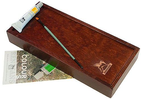 Farby akrylowe Colours, zestaw w drewnianym piórniku, 10 x 20ml