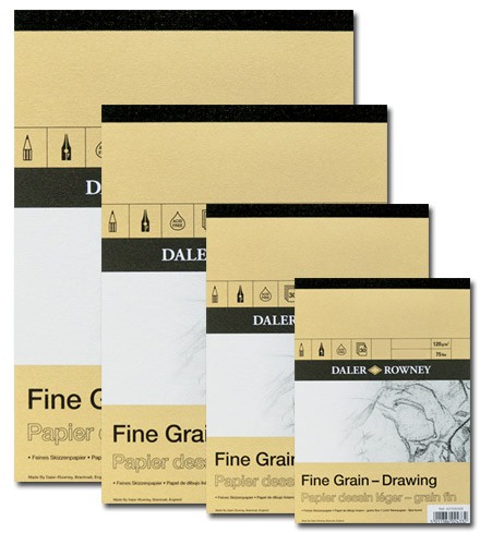 Blok rysunkowy Daler Rowney - Fine Grain, 30 kartek A2, 120g