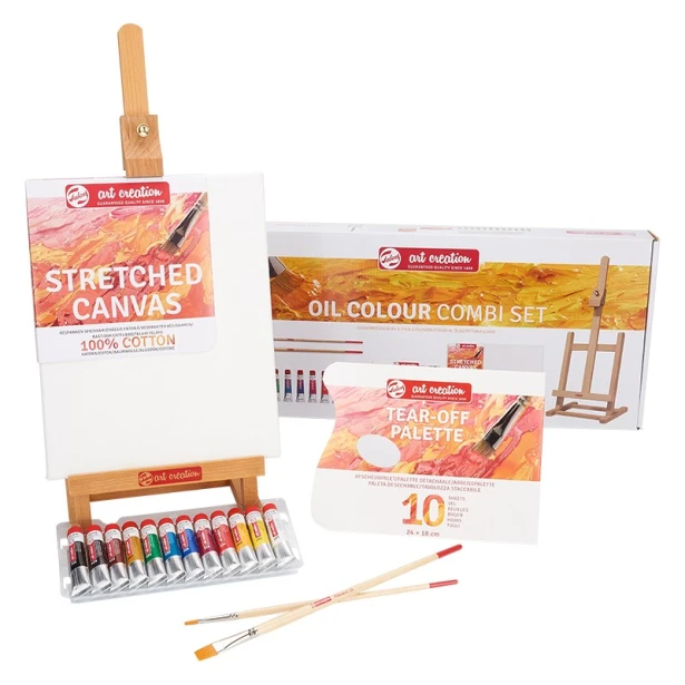 Oil Colour Combi Set, zestaw do malarstwa olejnego, 17 el.