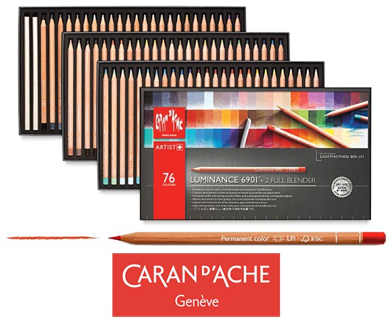 Kredki rysunkowe Luminance 6901, Caran d'Ache, 76 kolorów