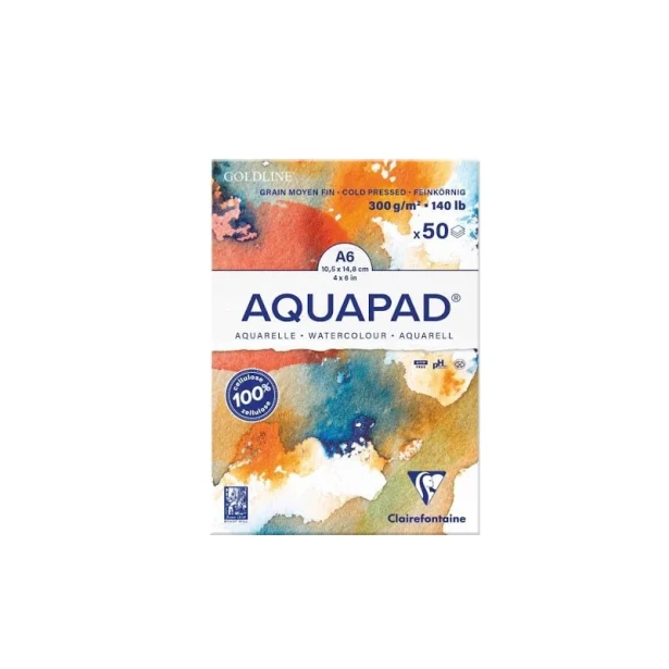 Blok akwarelowy Aquapad, 50 ark. 300 g, A6
