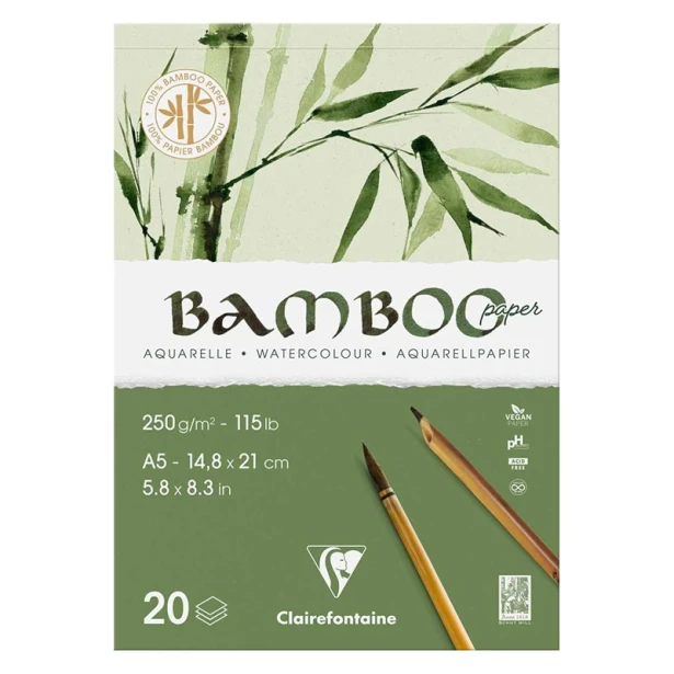 Papier akwarelowy Bamboo, 250 g/m2, 20 ark. A5