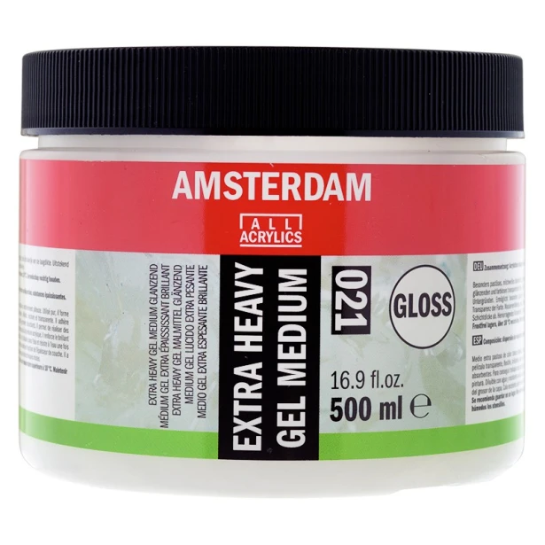 021 Gloss extra heavy gel, ekstra ciężki żel błyszczący Amsterdam 500 ml