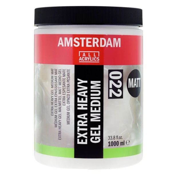 022 Matt extra heavy gel, ekstra ciężki żel matowy Amsterdam 1000 ml