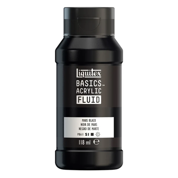 276 Mars Black, Basics Acrylic Fluid Liquitex 118 ml
