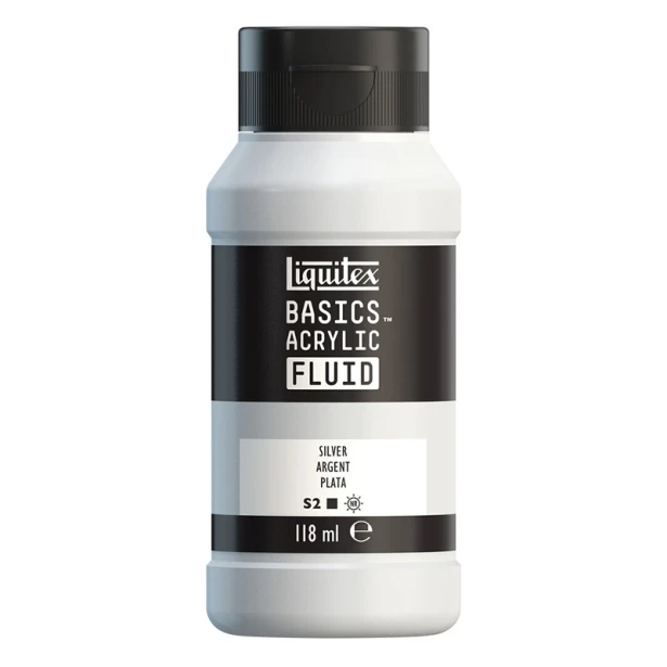 052 Silver, Basics Acrylic Fluid Liquitex 118 ml