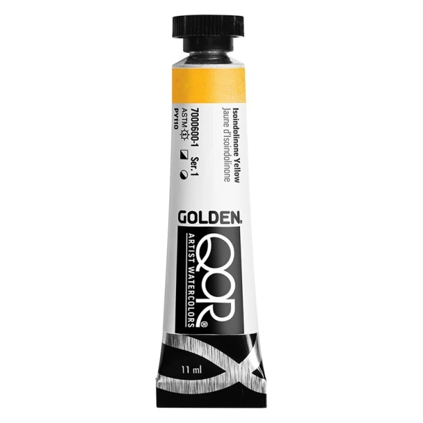 600 Isoindolinone Yellow, farba akwarelowa QoR, Golden, 11ml