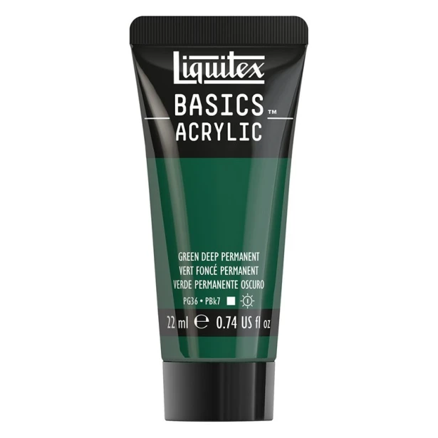 350 Green deep  permanent, farba akrylowa Liquitex 22 ml