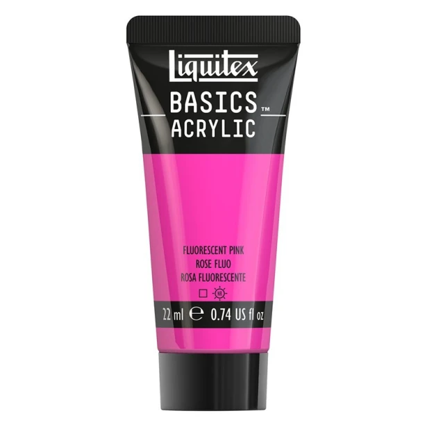 987 Fluo pink , farba akrylowa Liquitex 22 ml