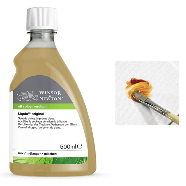 Liquin original W&amp;N, medium szybkoschnące do farb olejnych 500ml