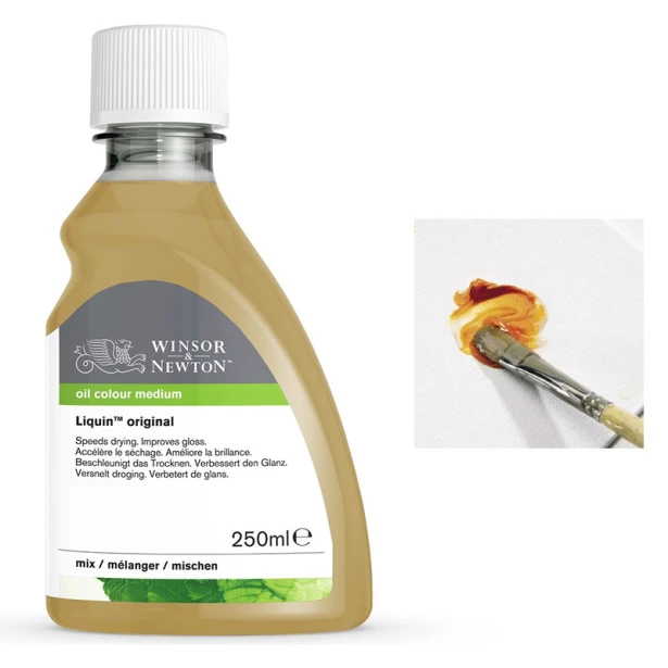 Liquin original W&amp;N, medium szybkoschnące do farb olejnych 250 ml
