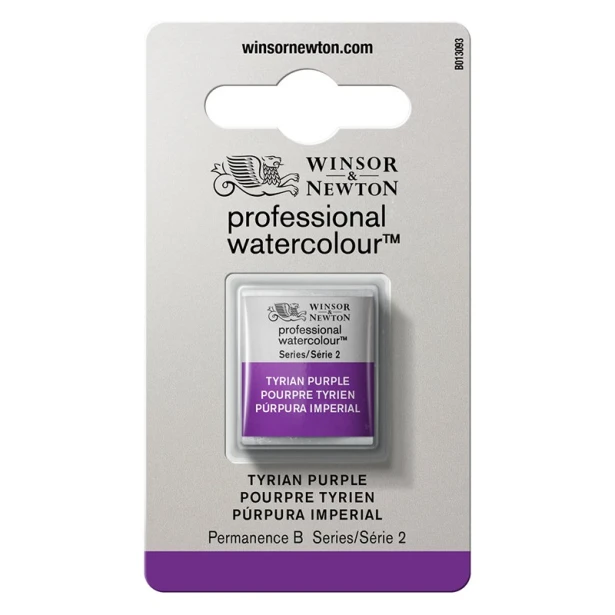 419 Tyrian Purple, akwarela Professional, półkostka