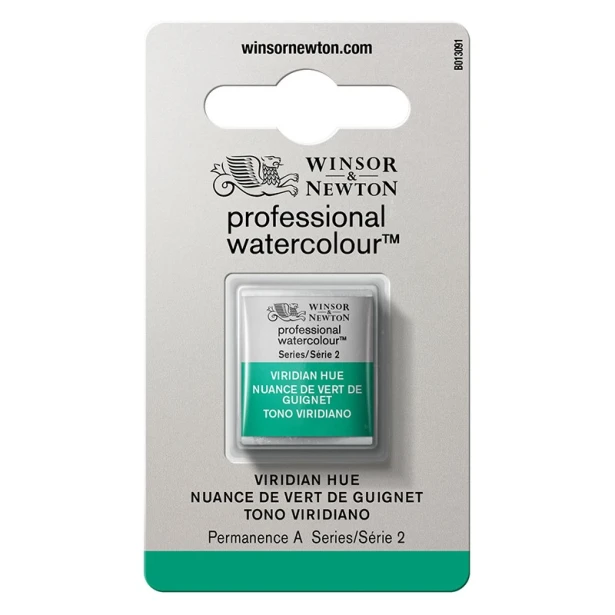 696 Viridian Hue, akwarela Professional, półkostka
