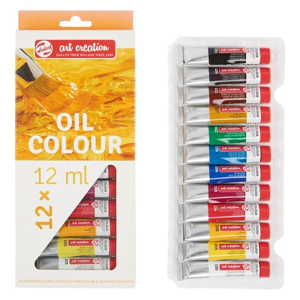 Farby olejne Art Creation Talens, zestaw 12 x 12ml