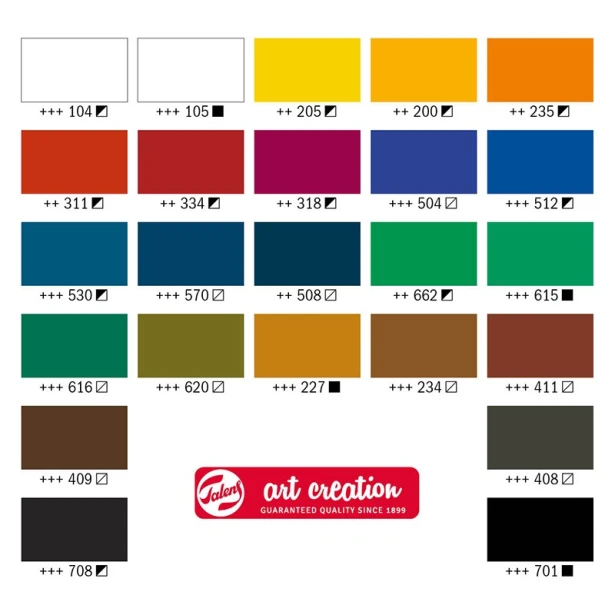 Farby olejne Art Creation Talens, zestaw 24 x 12ml