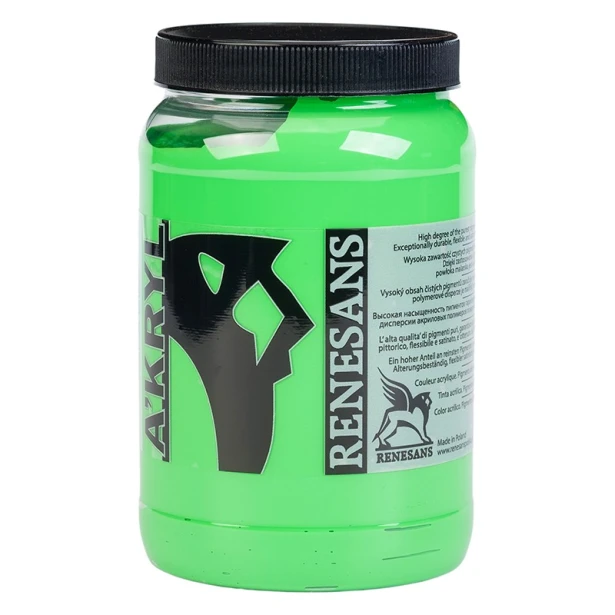 14 Zieleń błyszcząca, farba akrylowa A'kryl Renesans 500 ml