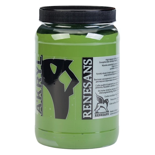 17 Zieleń chromowa, farba akrylowa A'kryl Renesans 500 ml