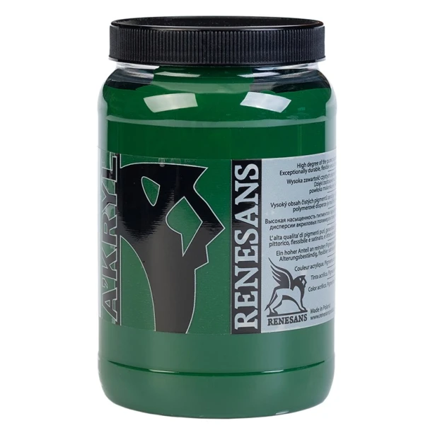 18 Zieleń soczysta, farba akrylowa A'kryl Renesans 500 ml