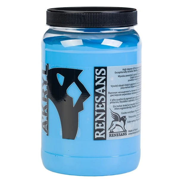 19 Błękit nieba, farba akrylowa A'kryl Renesans 500 ml
