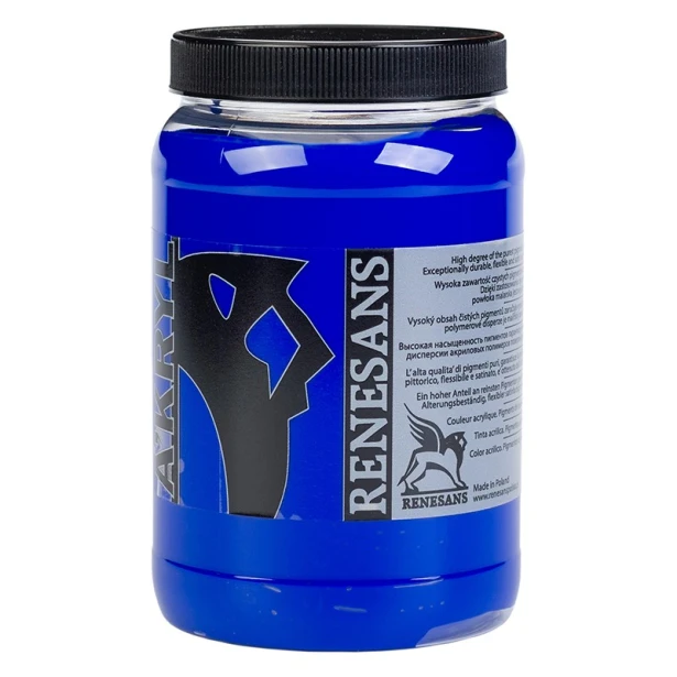 21 Ultramaryna, farba akrylowa A'kryl Renesans 500 ml