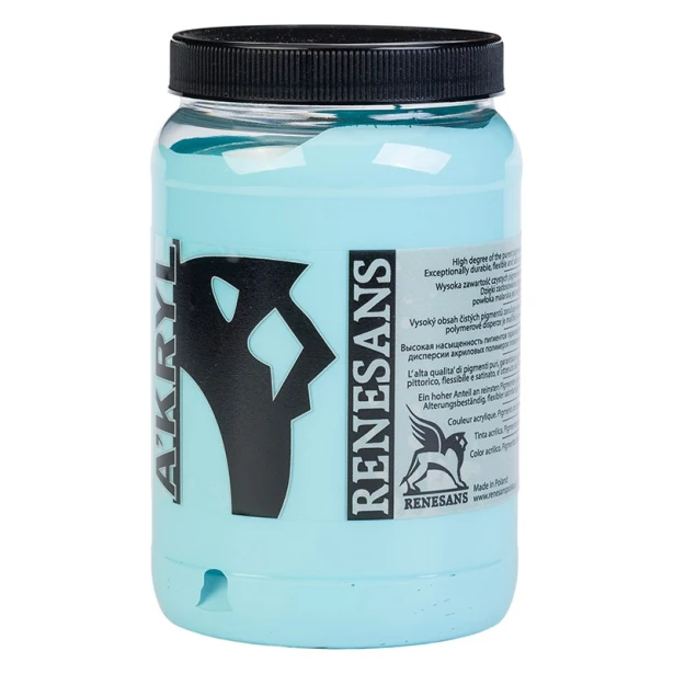 39 Turkusowy, farba akrylowa A'kryl Renesans 500 ml