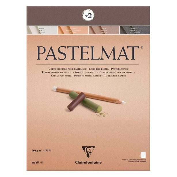 Pastelmat dark tones, blok do pasteli Clairefontaine, 30/40 cm