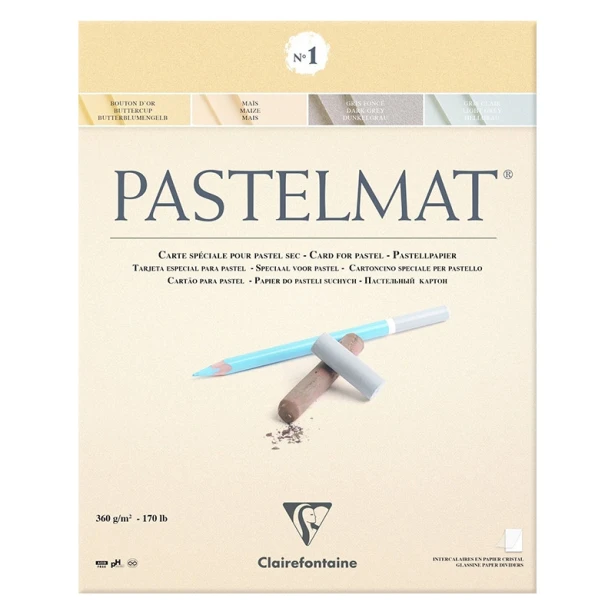 Pastelmat light tones, blok do pasteli Clairefontaine, 30/40 cm